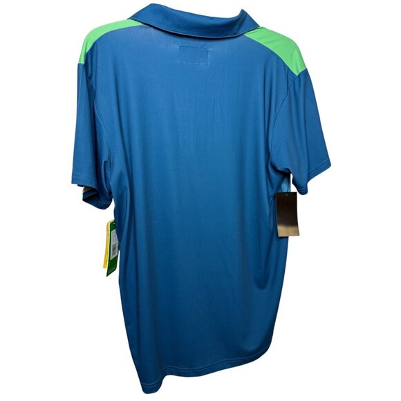 NWT Tipsy Elves Men's Small Green Blue Birdie Little Secrets‎ Golf Polo Stretch - Picture 2 of 8